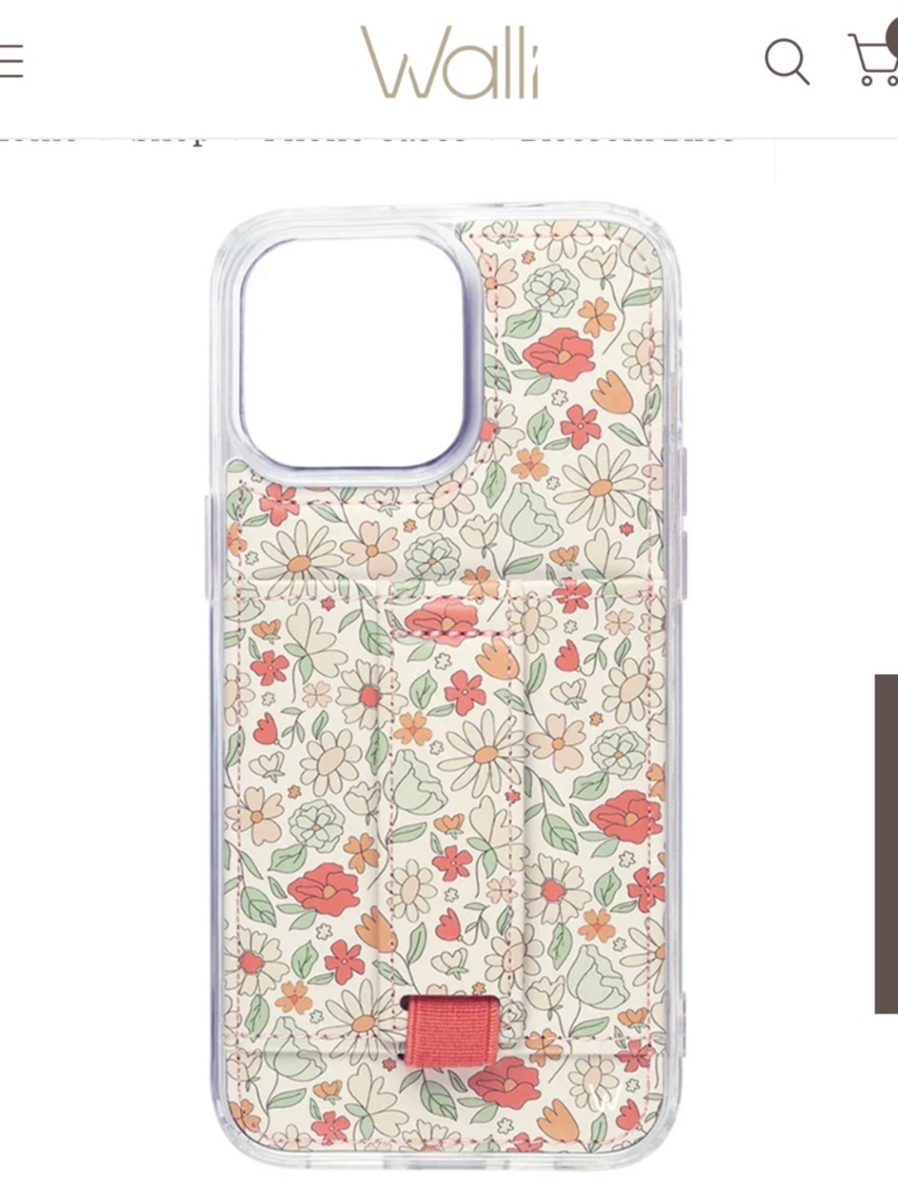 Floral iphone 15 pro case
